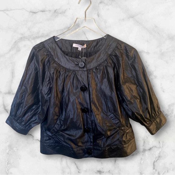 CORY LYNN CALTER black cropped jacket NWT - Picture 1 of 5